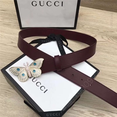 古驰皮带 Gucci 古驰皮带 玛格丽特皇后系列 蜜蜂装饰 Gucci腰带 棕色 原单古驰腰带 高仿古驰女士皮带 古驰女士腰带