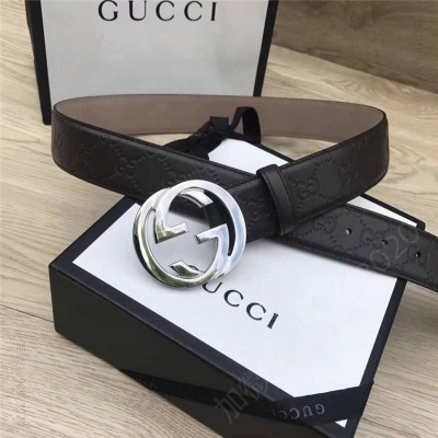 古驰皮带 GUCCI皮带 古驰腰带 官方同步 进口小牛皮 银色 原单古驰腰带 高仿古驰皮带 古驰女士腰带