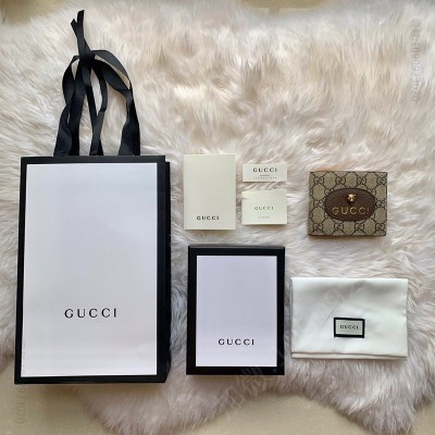 古驰男士钱包 Gucci Neo Vintage高级人造帆布钱包 Gucci短款钱夹 原单古驰钱夹 高仿古驰