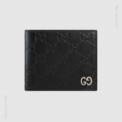 古驰男士钱包 Gucci皮夹 最新款 进口高档 古驰男士钱包 Gucci钱包 Gucci短款钱包 黑色 原单古驰钱夹 高仿古驰