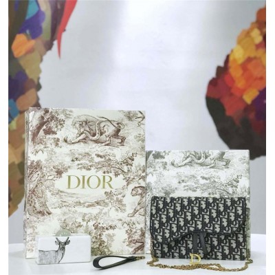 迪奥女包 Dior Oblique女包 提花帆布 迪奥链条包 Dior手拿包...