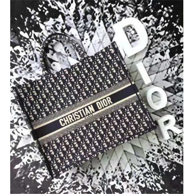 M1286_迪奥包包 Dior女包 Book tote系列 迪奥托特包 几何图案 迪奥手提包 黑色 高仿迪奥女包 原单迪奥女包