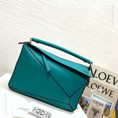 罗意威女包 LOEWE罗意威 Puzzle Bag 中号罗意威几何包 翡翠绿 原单罗意威女包