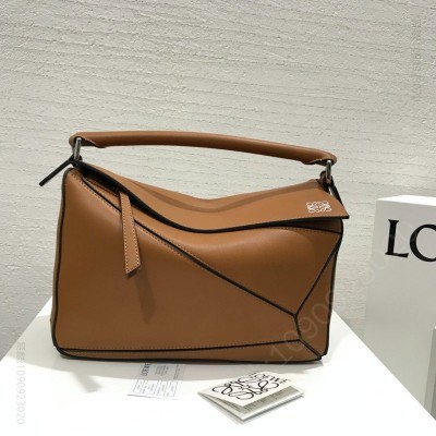 罗意威女包 LOEWE罗意威 Puzzle Bag 中号罗意威几何包 棕褐色 原单罗意威女包