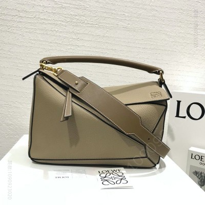 罗意威女包 LOEWE罗意威 Puzzle Bag 中号罗意威几何包 杏色 原单罗意威女包