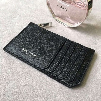 圣罗兰 YSL卡夹 SAINT LAURENT 细粒纹理真皮 圣罗兰零钱包 ...