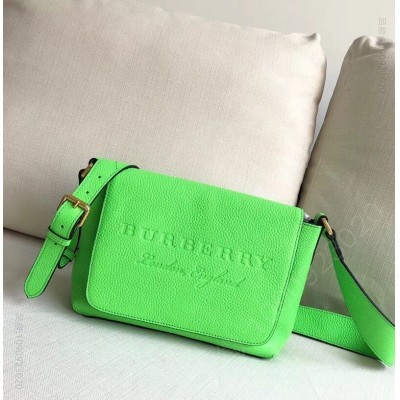 Burberry信使包 巴宝莉包包 巴宝莉单肩包 巴宝莉信使包 绿色