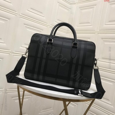 【B家】（灰格）中号公文包，采用标志性Lond