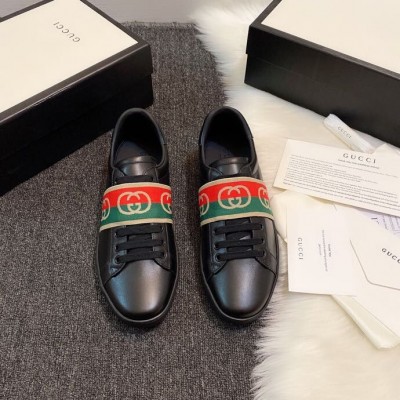 G20789_Gucci古驰 高端品质男女同款芯片版平板鞋 古驰男士平版鞋
