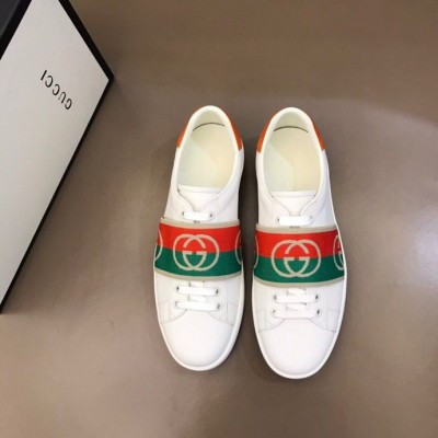Gucci古驰 意大利进口原版皮料G家经典小白鞋