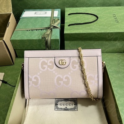 Ophidia系列超级双G小号肩背包 手绘镶边 金属链背带
