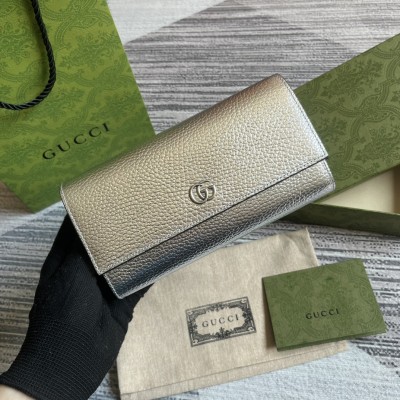 Gucci 古驰 Marmont系列长款女士钱包