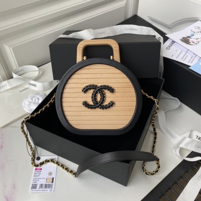 Chanel 香奈儿圆盒子盒子包 限量款木头盒子包