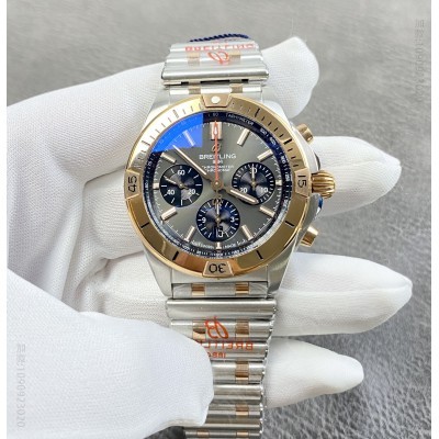 百年灵Chronomat 蝴蝶扣辊珠精钢表链w腕表 BLS出品