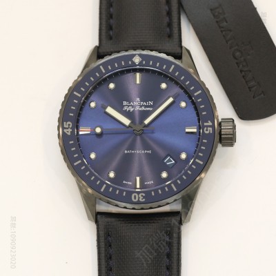 Blancpain 宝珀蓝面五十寻男表