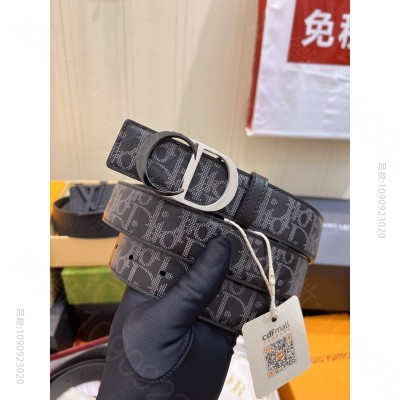 Dior 迪奥男士腰带 实拍出货 Dior迪奥双面皮带