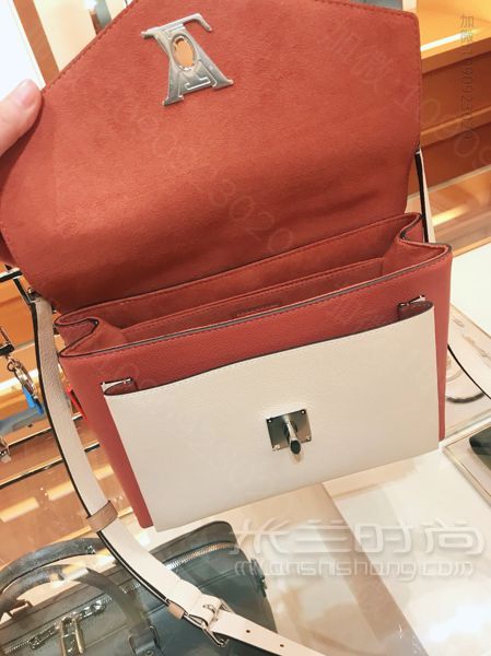 比老花更美的纯皮拼色LV my lockme_高仿包包