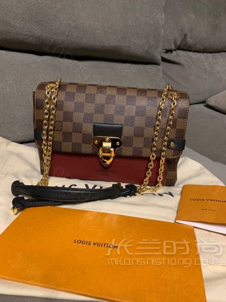 2019新款LV VAVIN 酒红色 英国入手-lv包包怎么样_高仿包包