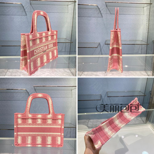 又美又绚扎染刺绣电波花纹 dior book tote和lady D-Lite 2021夏季新款