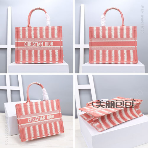又美又绚扎染刺绣电波花纹 dior book tote和lady D-Lite 2021夏季新款