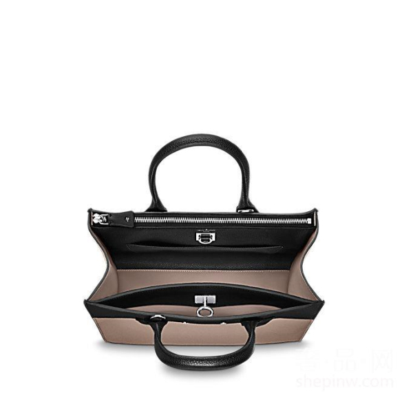 路易威登 City Steamer 中号手袋 M54314 颜色Noir Beige-汇品网