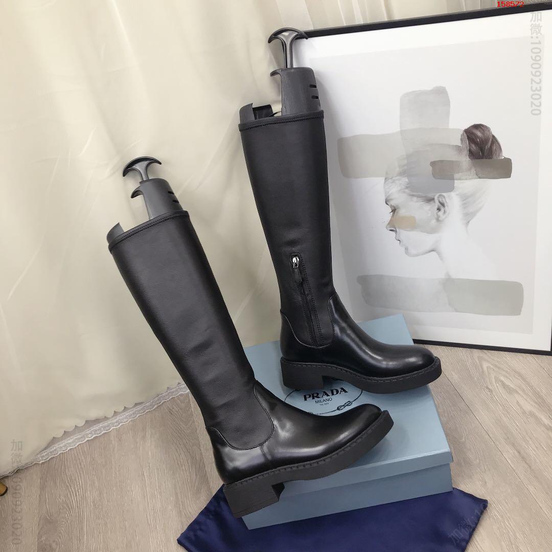 P家2023秋冬走秀新品设计感十足高端 高仿普拉达女鞋 精仿普拉达女鞋 原版普拉达女鞋 A货普拉达女鞋 