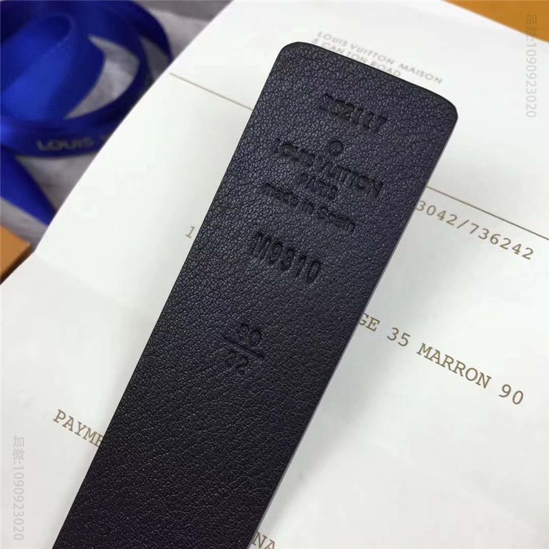 LV女士皮带/腰带 M9310 LV 路易威登 女神款 花卉装饰 进口牛皮 腰带 黑色 高仿LV皮带 原单LV腰带 A货LV M93101