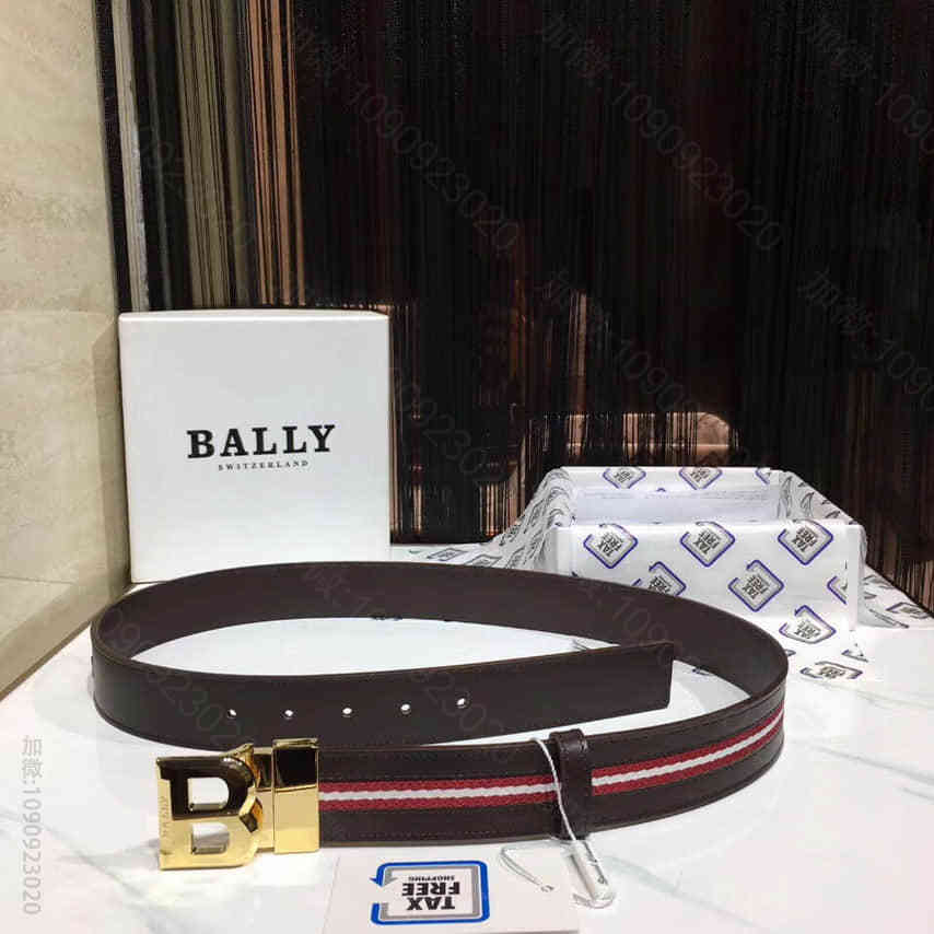 BALLY巴利采用棉质混搭面料进行全新演绎2023最新款男士腰带