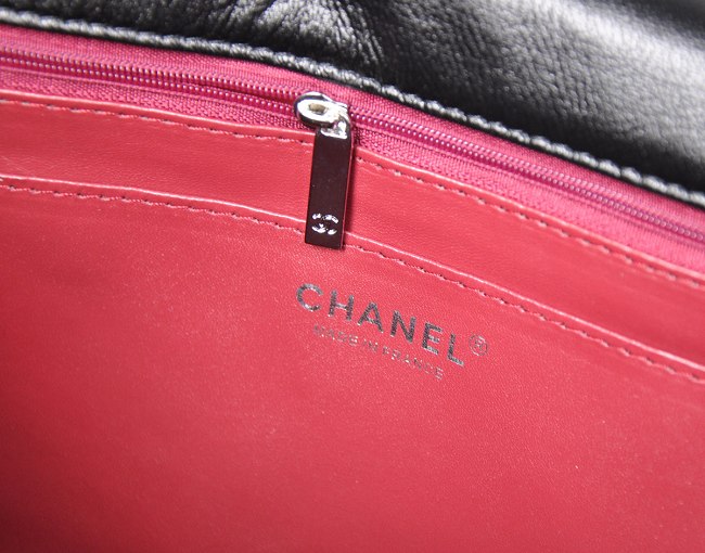 Chanel CF 香奈儿经典2.55 羊皮 黑色银链 加大号