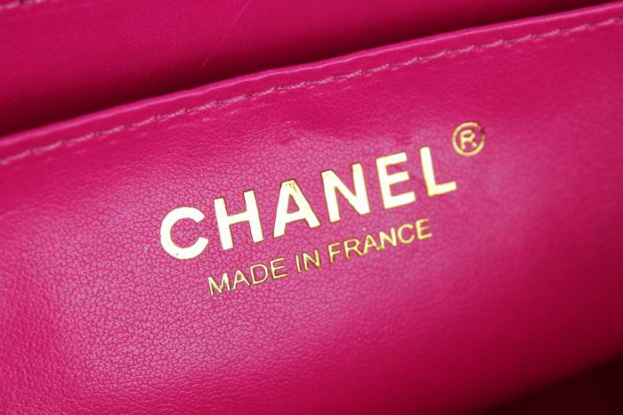 Chanel CF 香奈儿经典2.55 羊皮 玫红金链 加大号