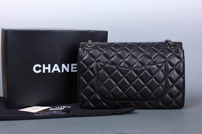 Chanel Reissue 2.55 香奈儿复刻翻盖包 羊皮 黑色银链