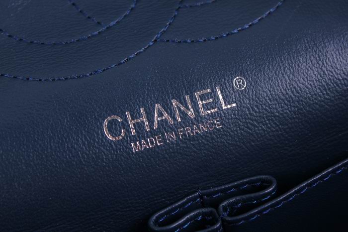 Chanel Reissue 2.55 香奈儿复刻翻盖包 牛皮宝蓝银链