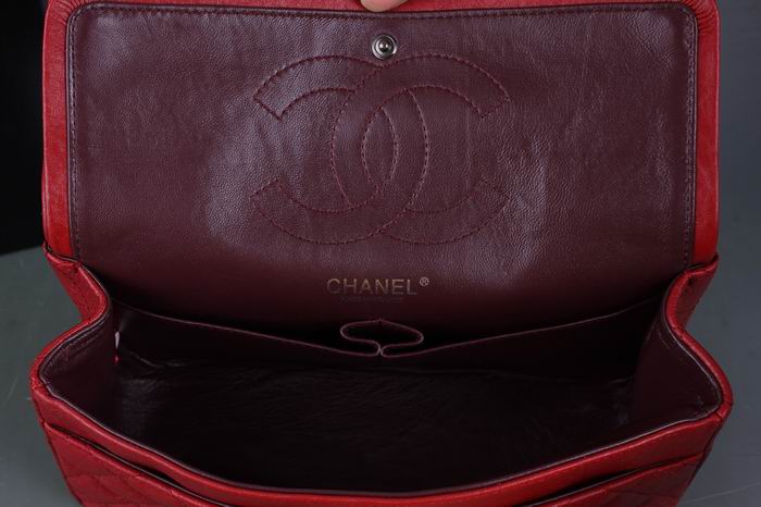 Chanel Reissue 2.55 香奈儿复刻翻盖包 牛皮 枣红银链
