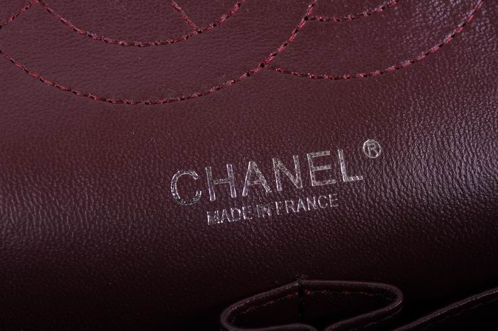 Chanel Reissue 2.55 香奈儿复刻翻盖包 牛皮 枣红银链