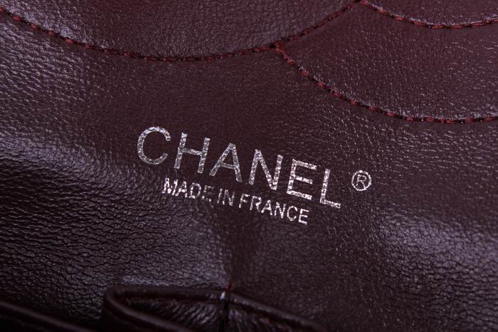 Chanel Reissue 2.55 香奈儿复刻翻盖包 牛皮枣红银链