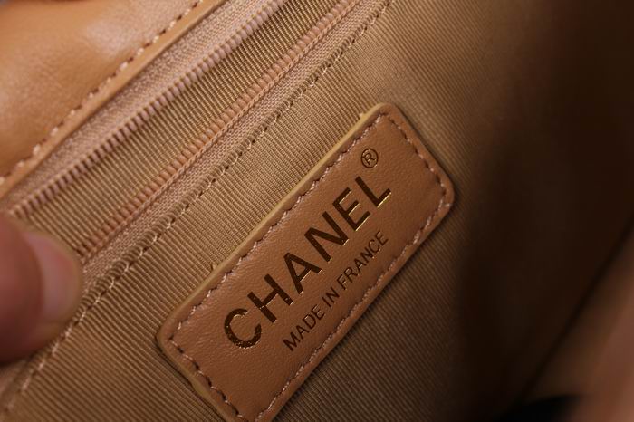 Chanel Reissue 香奈儿晚装包 羊皮杏色古金链